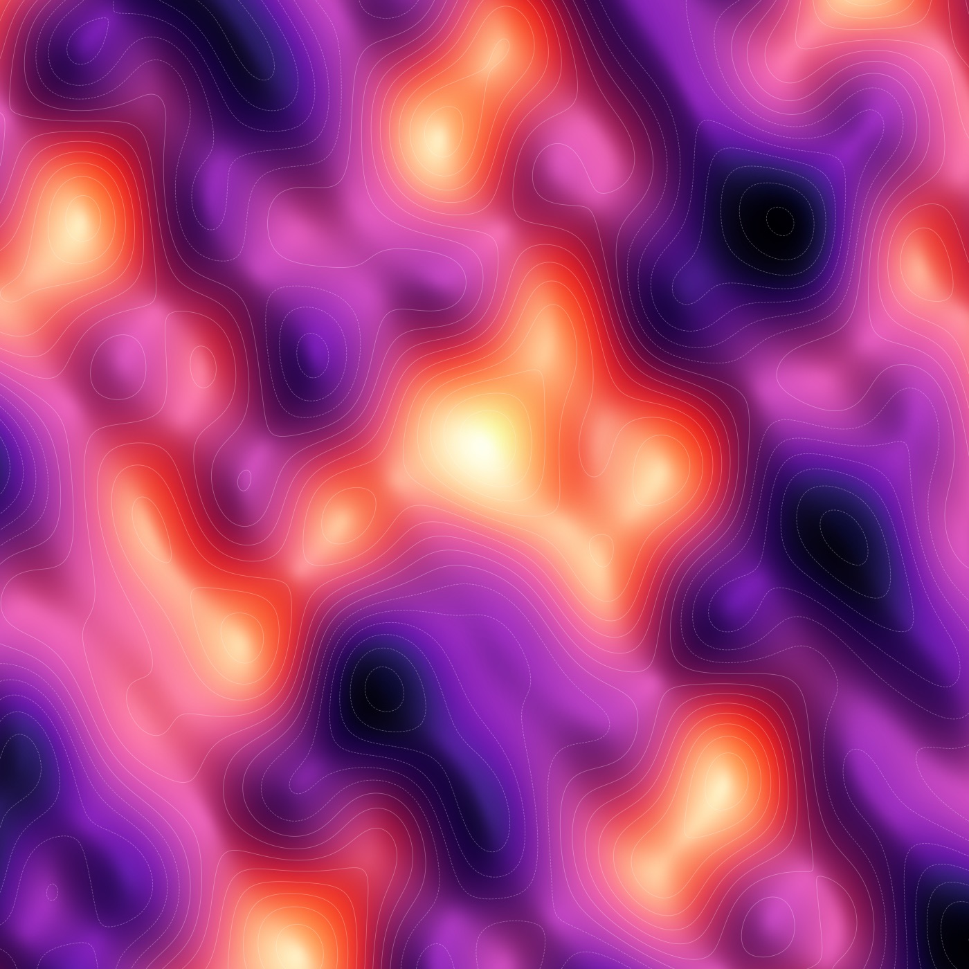 Shaded relief of a sum of sinusoidal plane waves plus a Gaussian bump